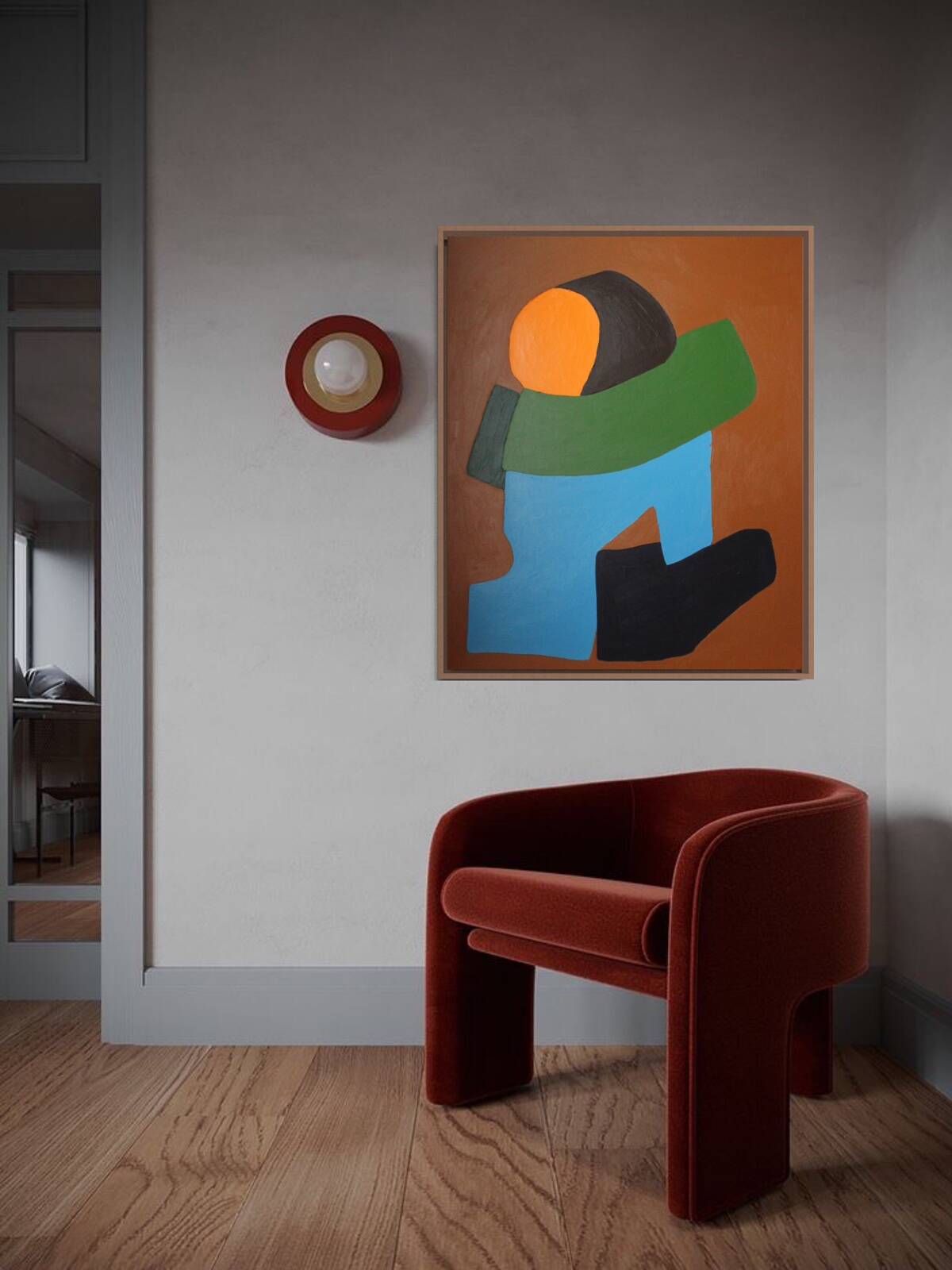 Original figurative painting "you and me"
