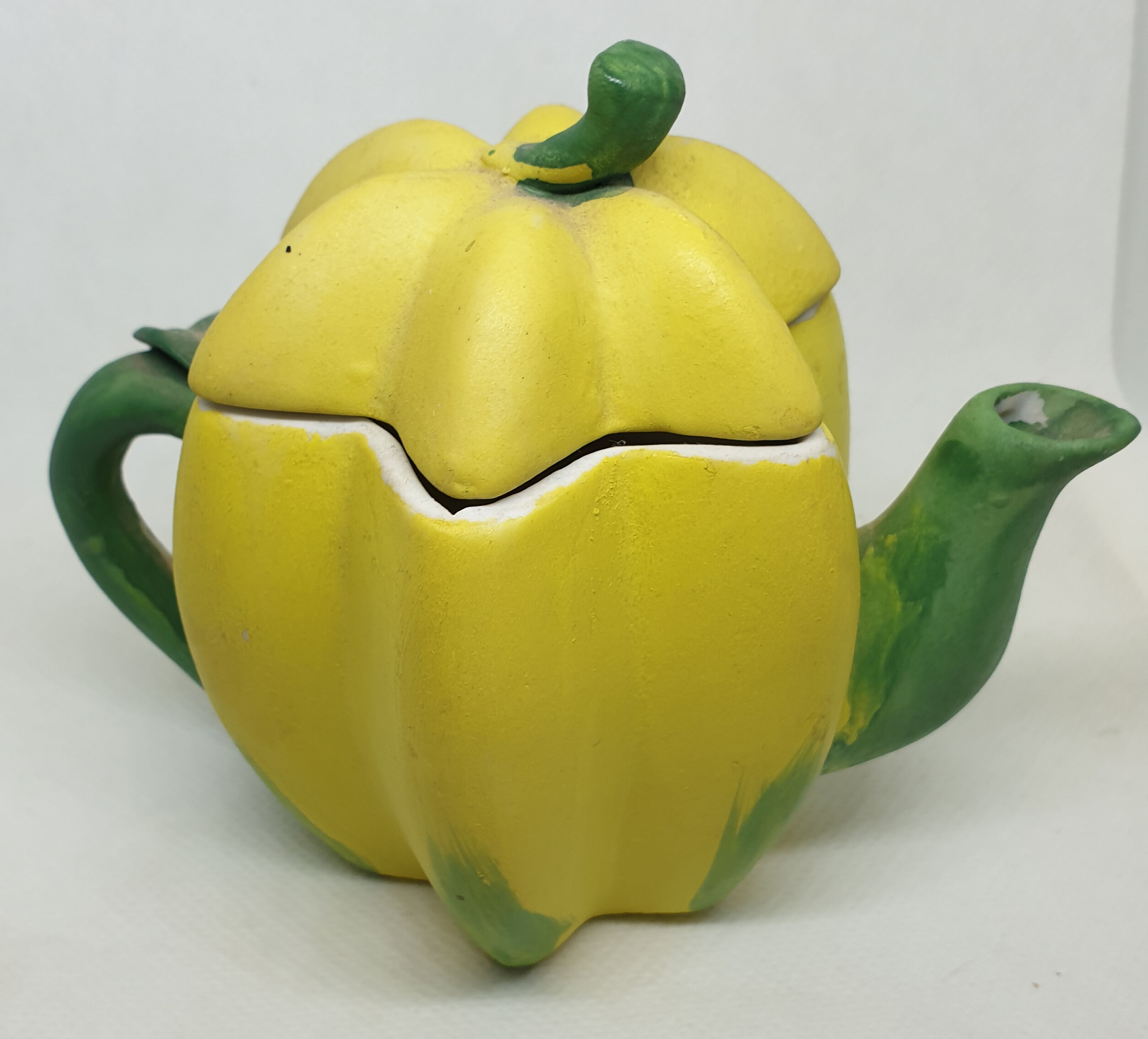 Trio of Fruit Teapot Original Vintage