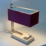 Mid century desk lamp with a rectangular shade