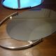 2 bathroom mirrors in silver oval holders