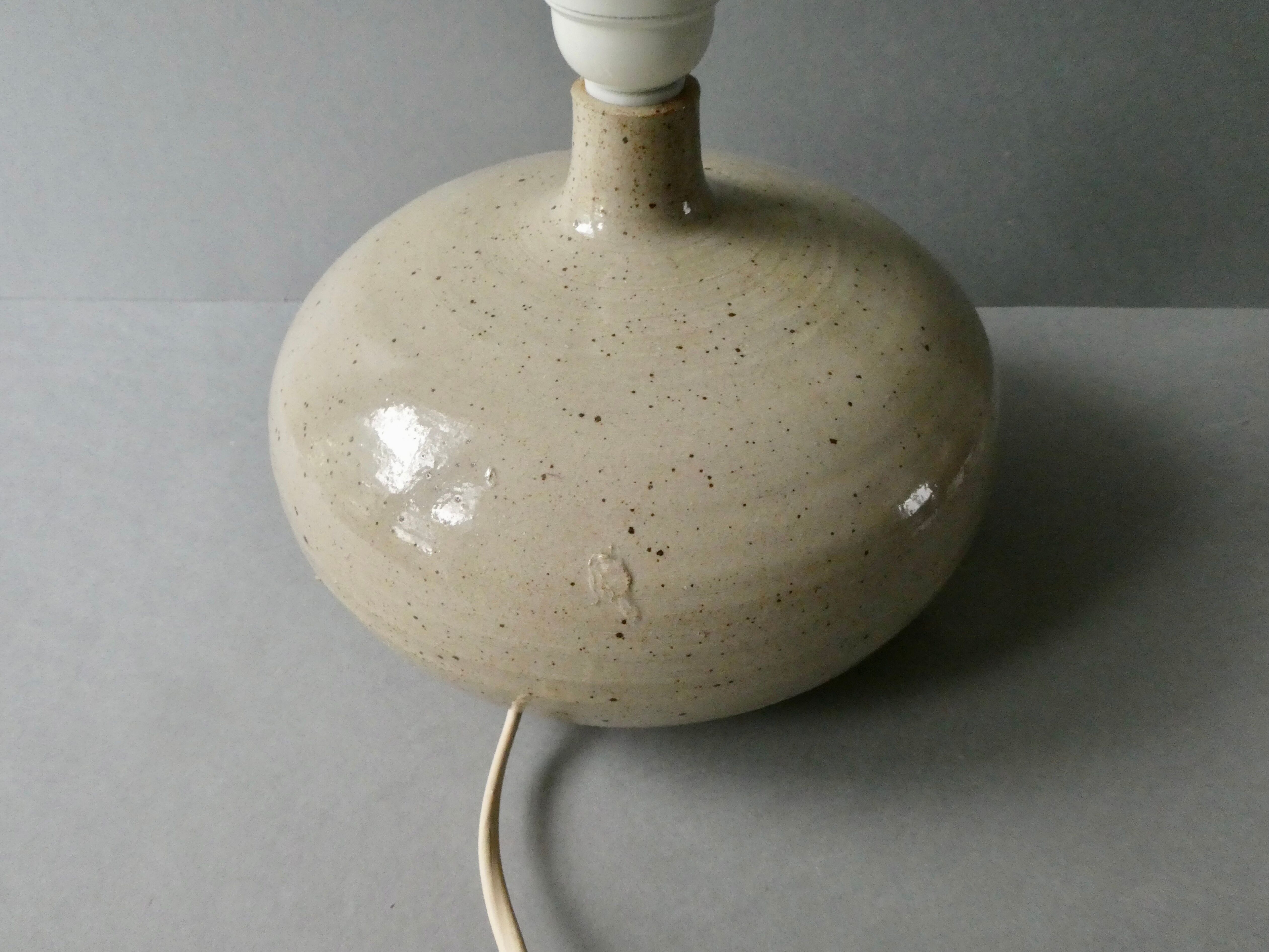 Lampe en grès des années 70
