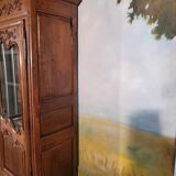 Small Louis XIV style oak bookcase, 19th century