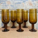 6 glasses or flutes from the 1960s