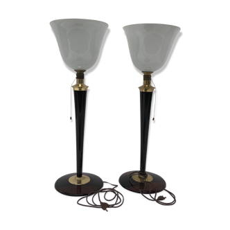 Pair of Mazda lamps  from the 50s
