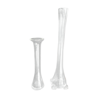 Duo of ancient soliflore vases