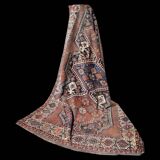 Persian Shiraz Qashqai Rug Ancient Nomadic Tribes: 1.57 X 2.25 Meters