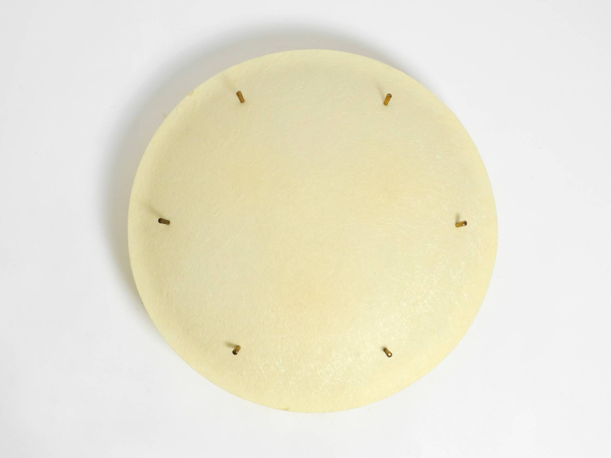 Extremely rare large round Mid Century Modern fiberglass ceiling lamp | Ø 5