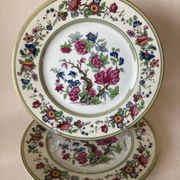 2 Large Presentation Plates “Tree of India” Decor Charles Ahrenfeldt