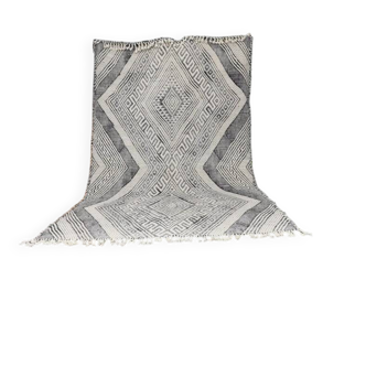 Unique zanafi rug, handmade moroccan rug, berber rug, 150/250