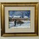 André Poirson (20th century) – Animated winter scene – Oil on canvas