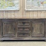 Enfilade of the eighteenth century in oak, top false marble