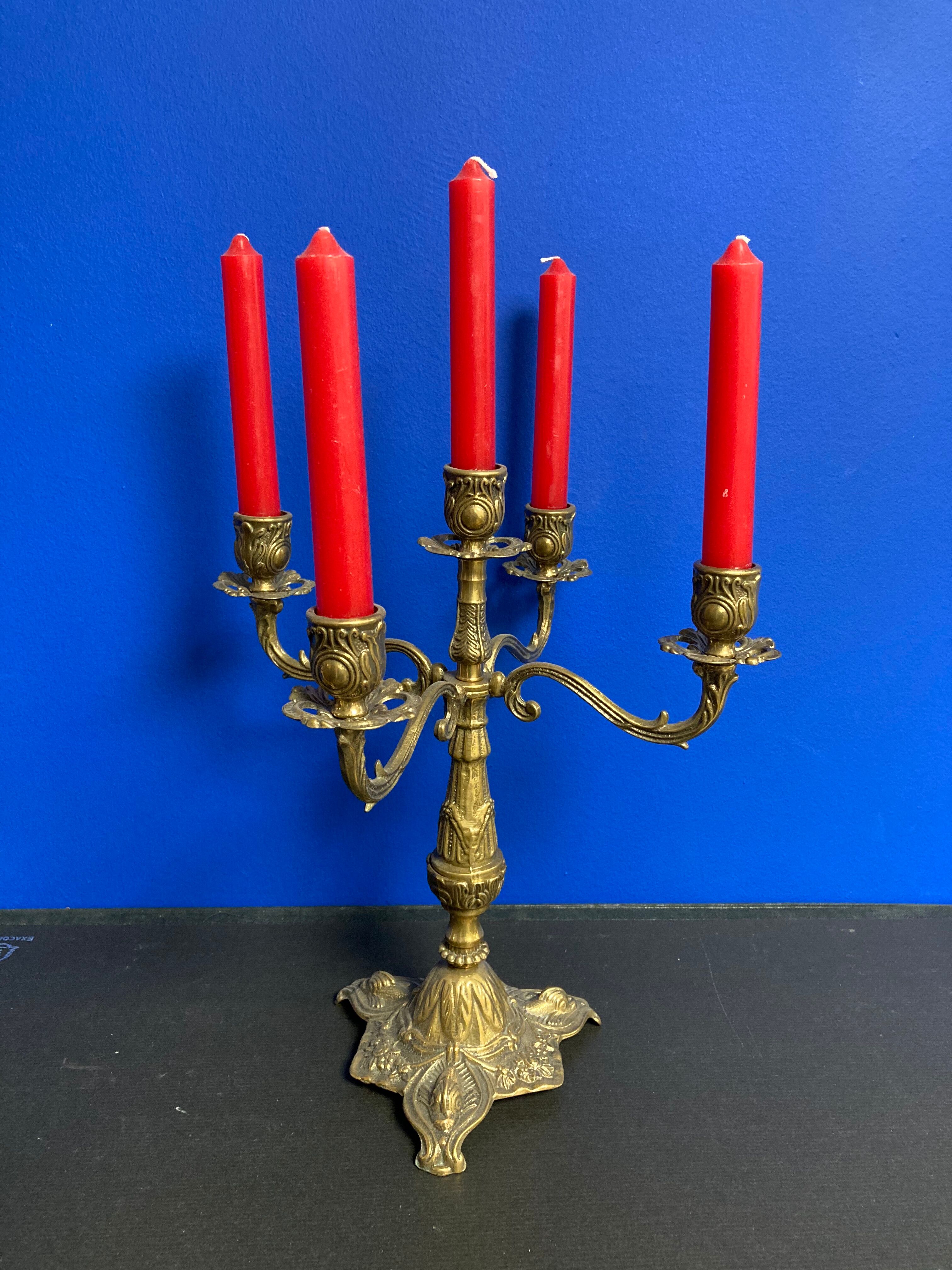 Five-branched chandelier