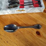Silver spoons in their box