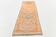 Apricot Tones Vintage Turkish Runner Rug, Oushak Wool Hallway Carpet