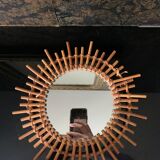 Rattan mirror