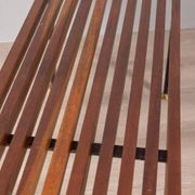 Vintage 60s bench slats in teak wood italian design