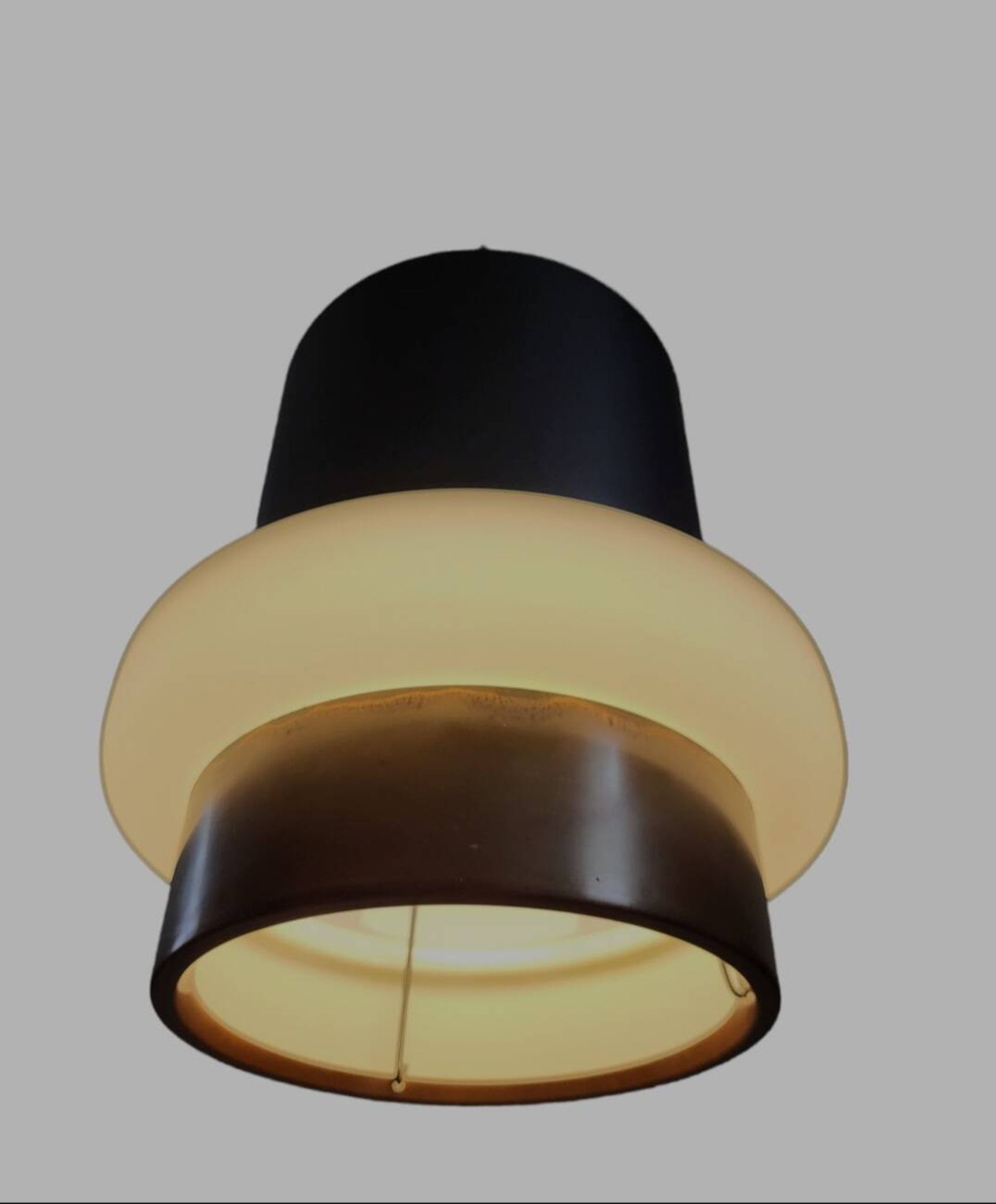 Suspension de style industriel par Louis Kalff pour Philips, Pays-Bas 1960