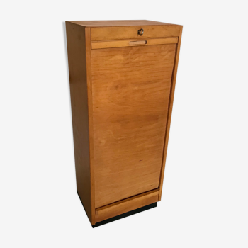 Curtain binder cabinet storage vintage 1960's wood
