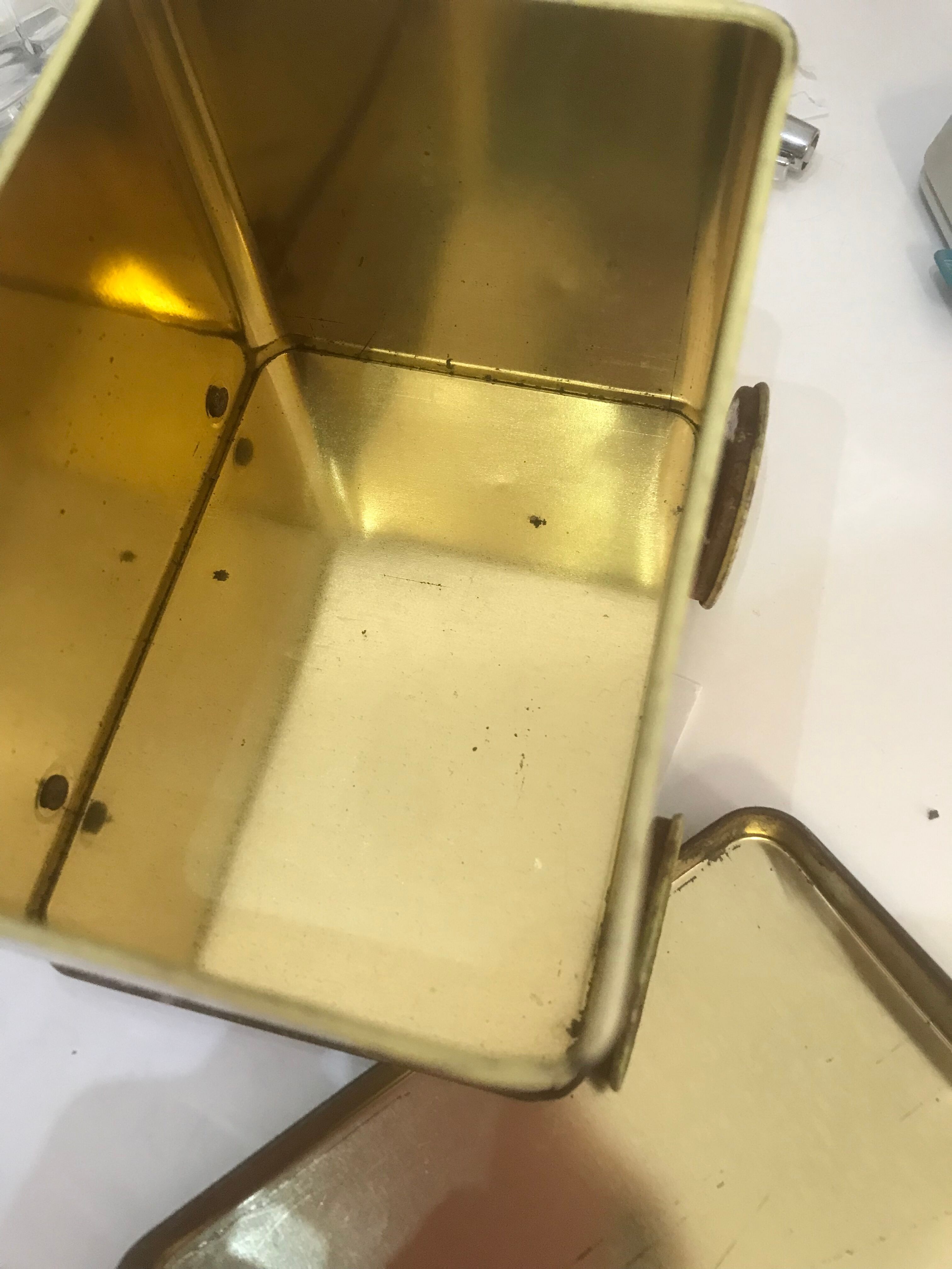 Metal box vintage ice cream bus 1960