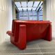 Nicoletti Salotti - 2-seater red leather sofa