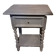 Restored 1900 bedside table in solid wood painted in Gustavian grey