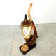 Vintage pipe table lamp by Aldo Tura, 1960s