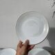 10 white Limoges porcelain dessert plates