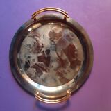 Silver metal tray