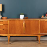 Retro teak 1960s jentique sideboard with folded handles