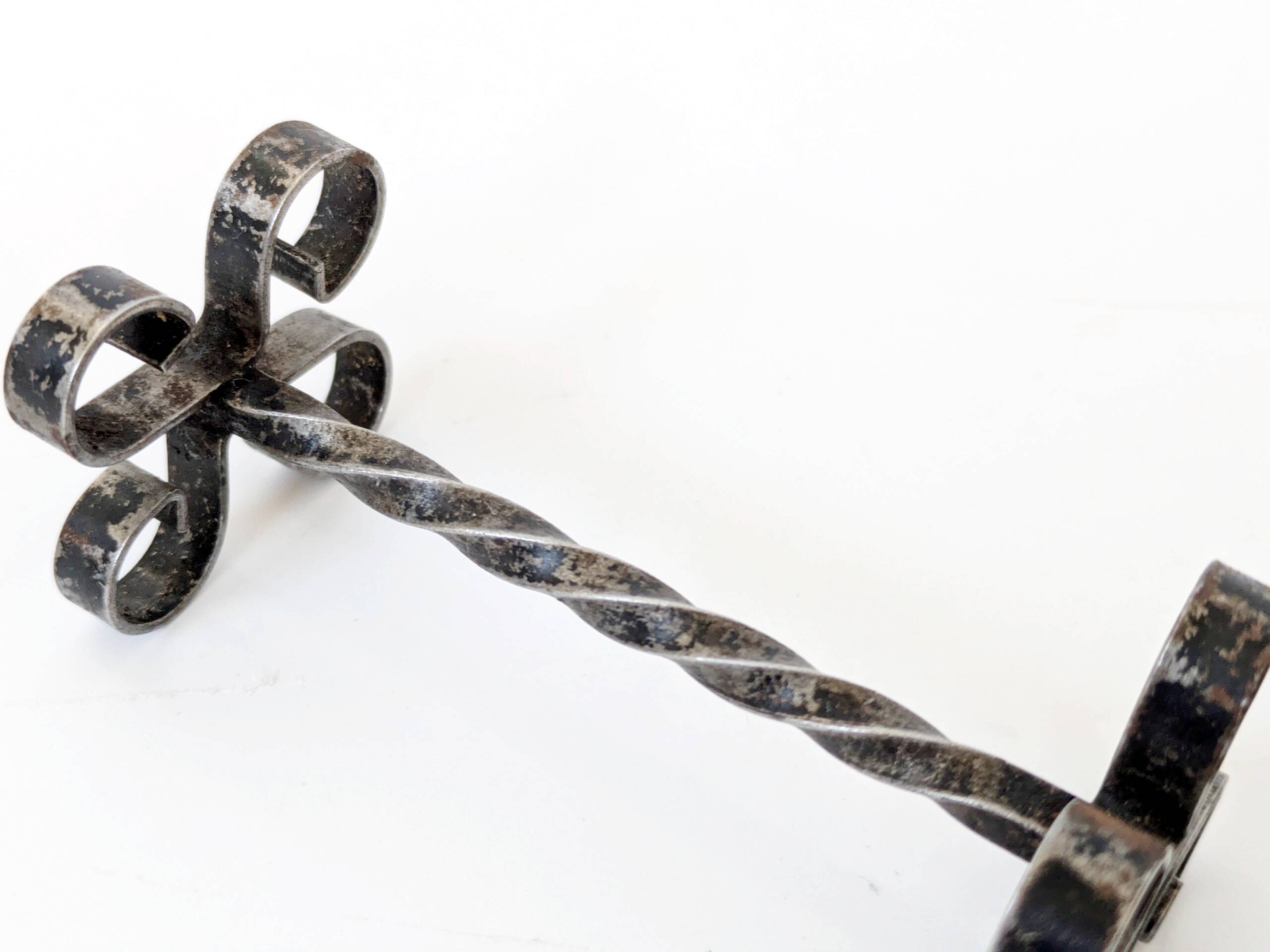 Set of 6 vintage wrought iron knife rests, France, 1970s