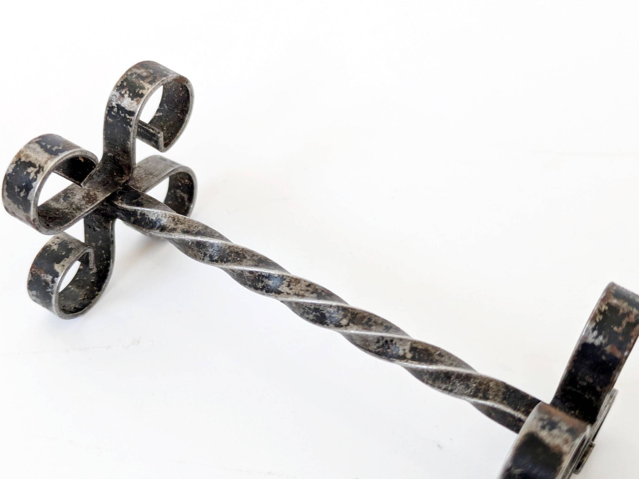 Set of 6 vintage wrought iron knife rests, France, 1970s