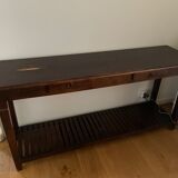 Full wood console wenge color