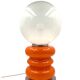Space Age Orange Murano glass table lamp 1970s