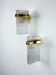 Pair of Gaetano Sciolari wall lights for Lightolier, Italy, circa 1970s