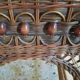 Rattan dressing table and stool