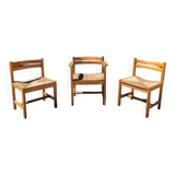 Set of Asserbo Chairs and Armchairs by Børge Mogensen - Scandinavian Design of the 60s