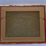 Oil on cardboard riveting nineteenth eugene labitte