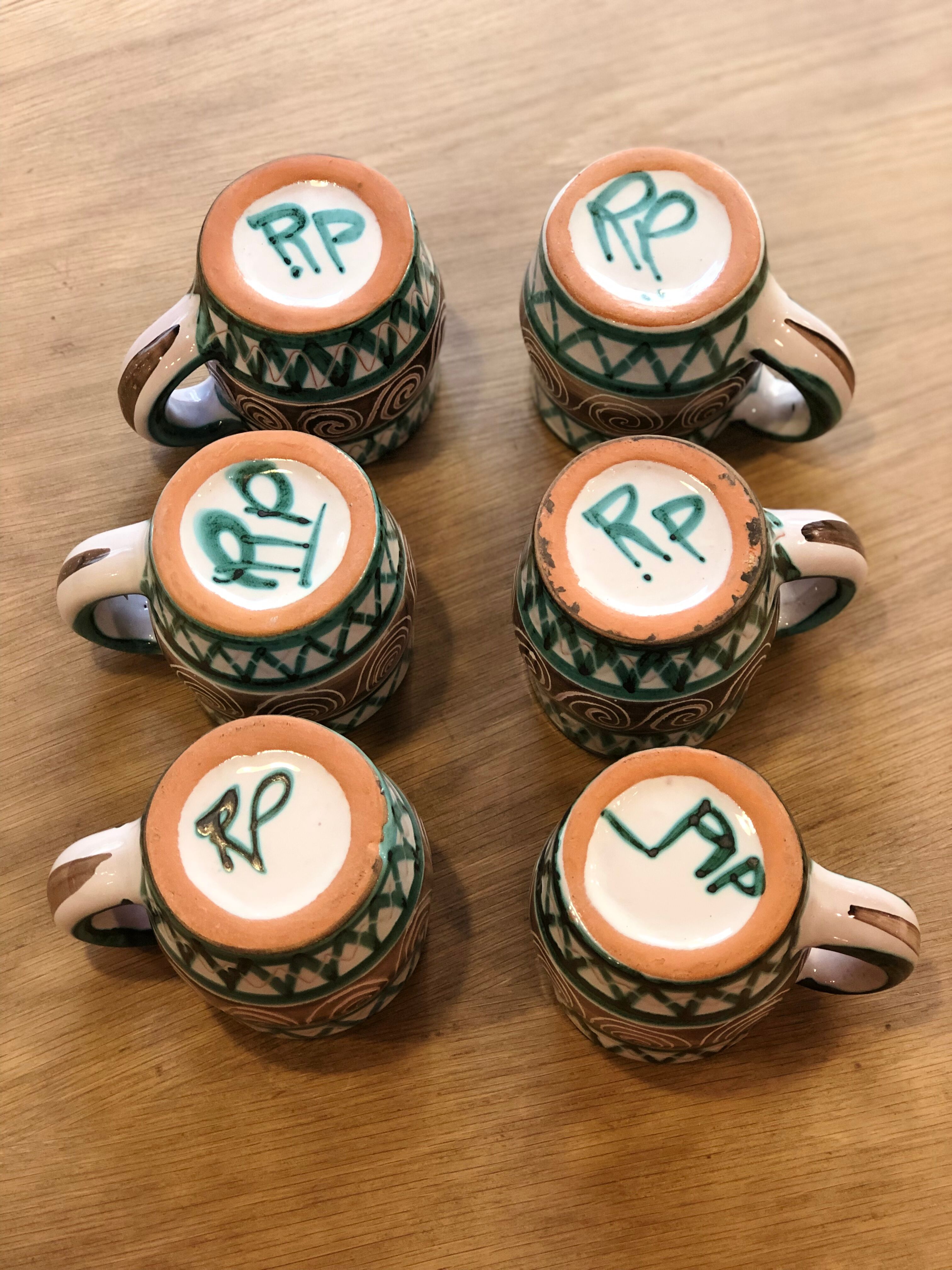 6 mugs by Robert Picault