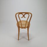 Mid century Zpm Radomsko bentwood and cane dining chair, 1960s