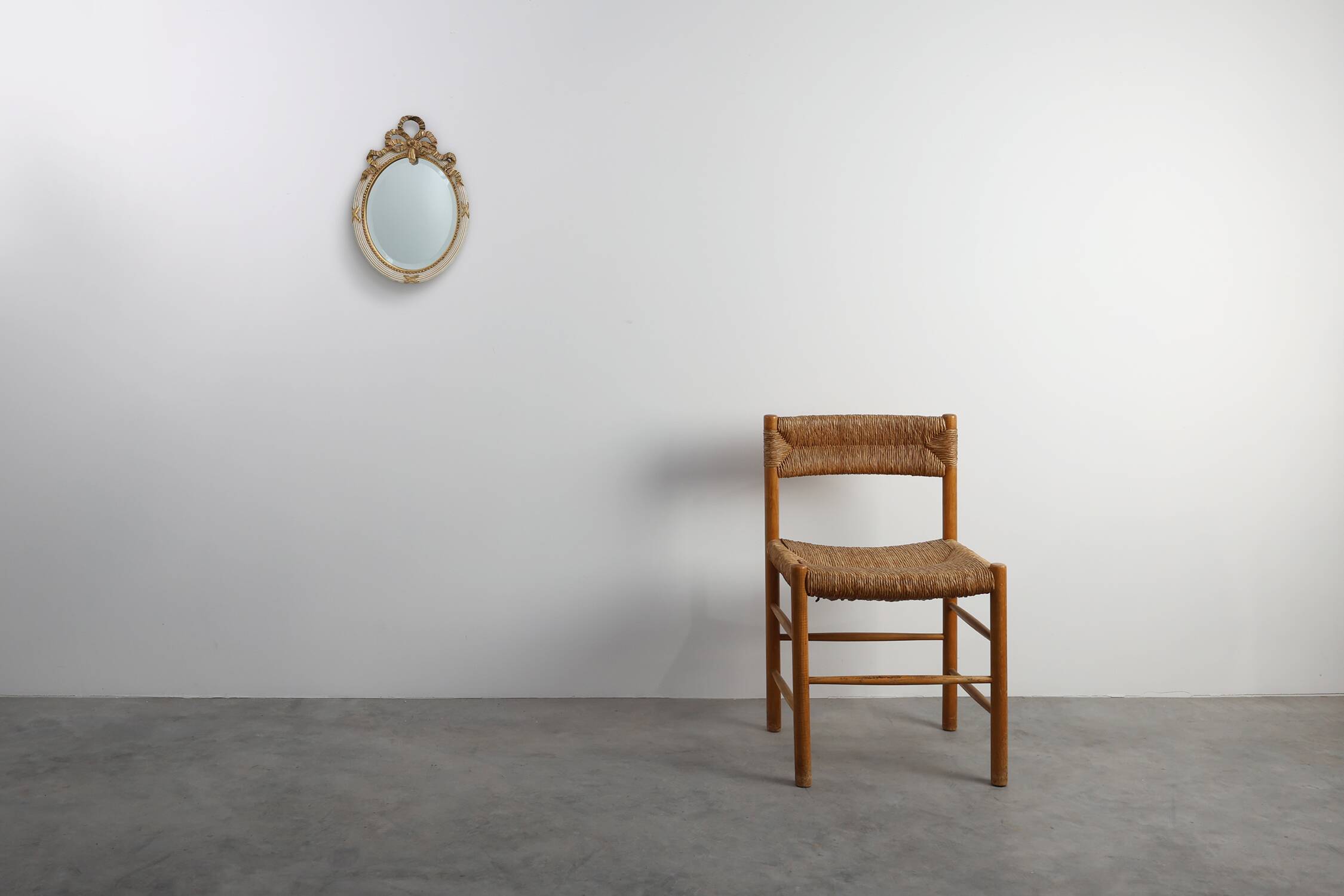 20th Century Louis XVI Baroque Style Mirror in Carved Wood, France