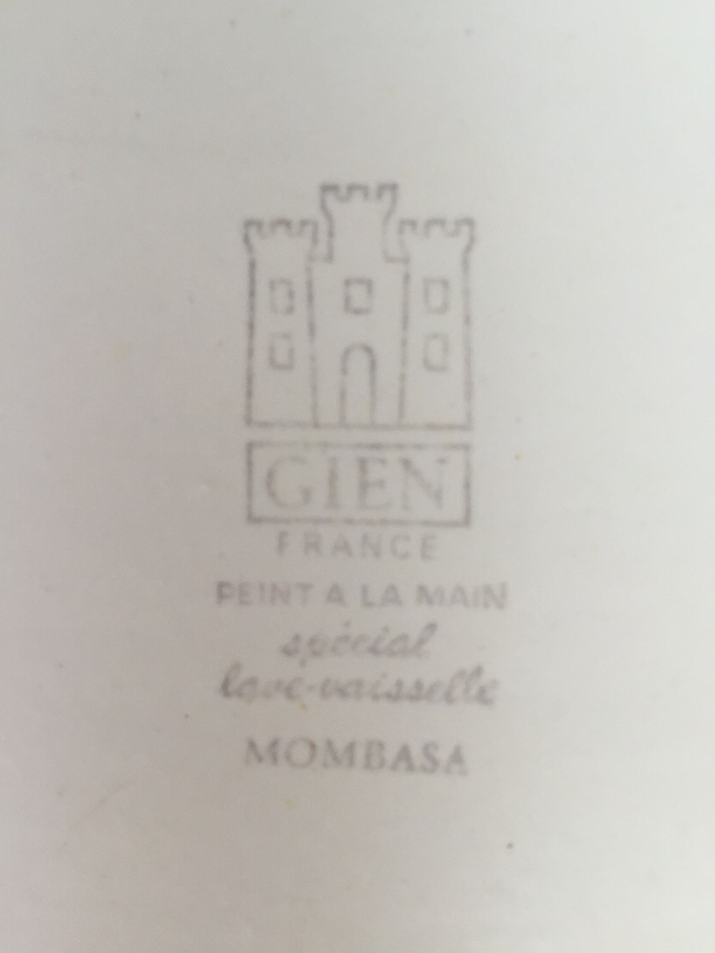 Gien Oval Plate