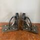 Brutalist bookends pair