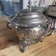Antique Box / Chased Silver-Plated Sugar Bowl from Fes - Nesting Style (Vi
