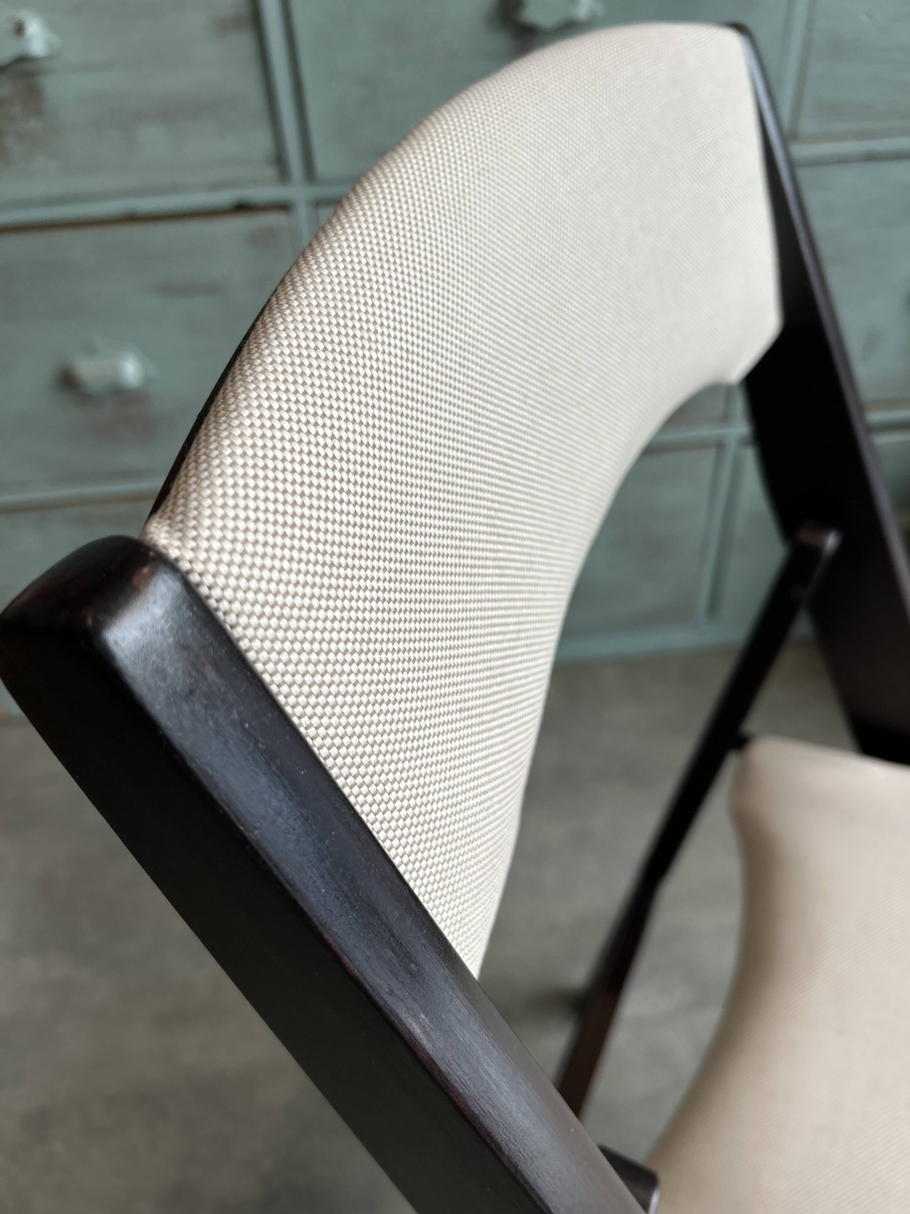 Vintage re upholstered folding chair