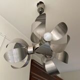3-flower chrome chandelier