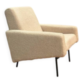 Fauteuil de Pierre Guariche pour Airborne blanc