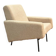 Chair by Pierre Guariche for Airborne in white.