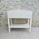 Bathroom furniture in white patina wood