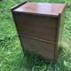 Vintage 60s storage display case with sliding windows