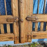 Old garden gate in solid teak